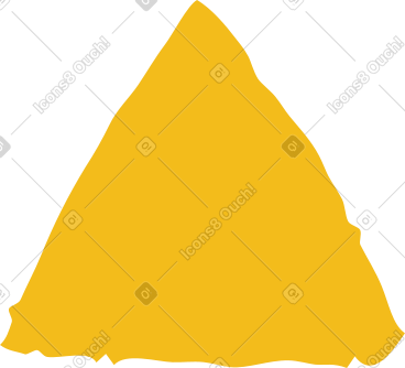 Yellow triangle PNG, SVG