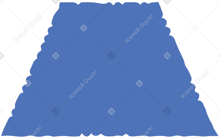 blue trapezoid Illustration in PNG, SVG
