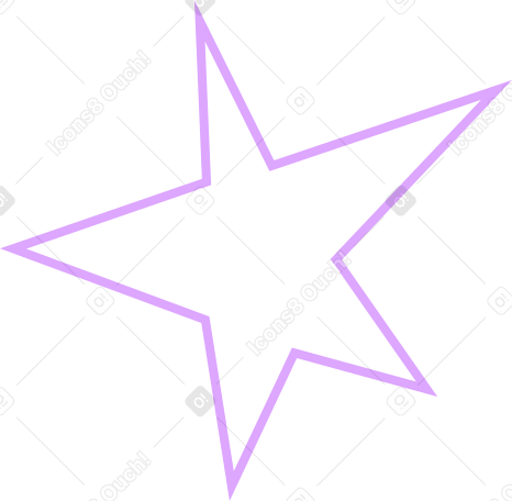 crooked star Illustration in PNG, SVG