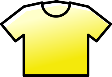 T-shirt jaune PNG, SVG