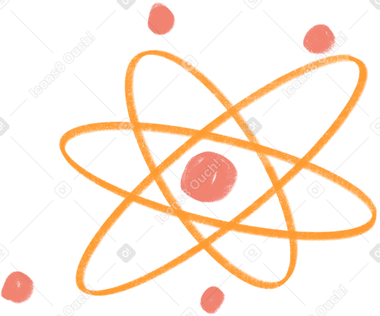 yellow atom PNG, SVG