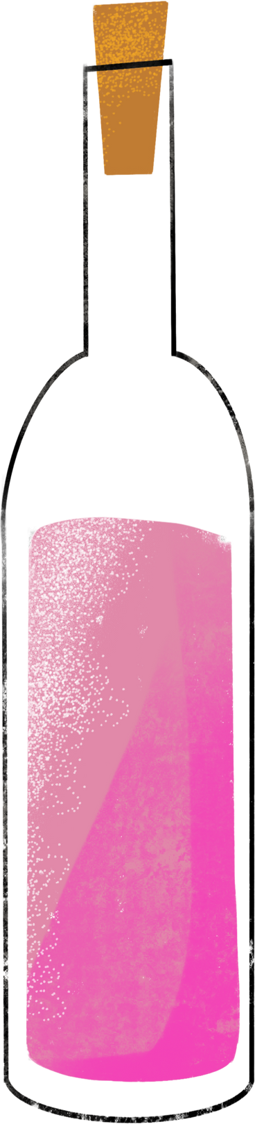 pink bottle PNG, SVG