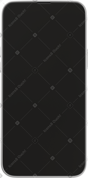 Close up of black phone screen PNG, SVG