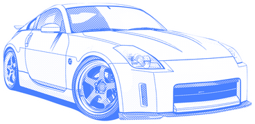 Nissan z front view PNG, SVG