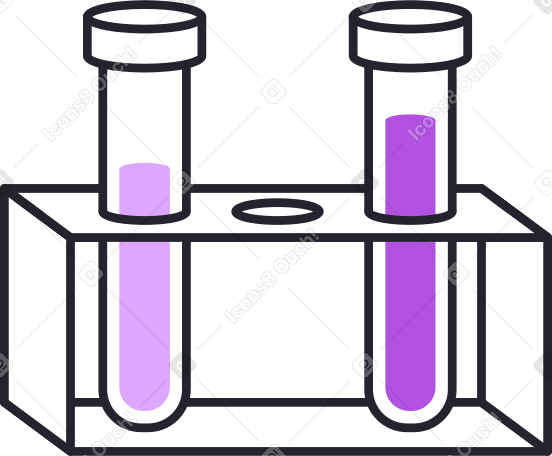 test tube stand Illustration in PNG, SVG