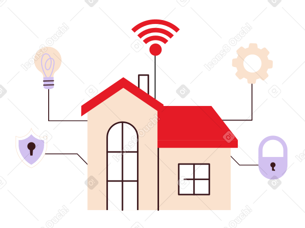 Smart house interface PNG, SVG