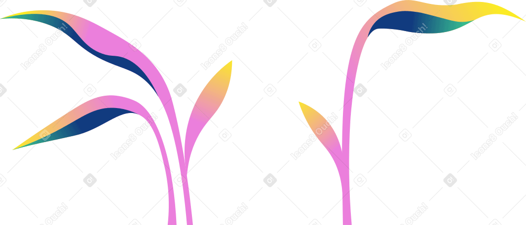 Arbustos vibrantes PNG, SVG