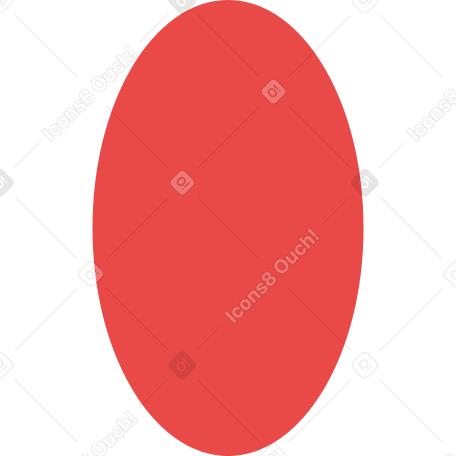 эллипс красный в PNG, SVG