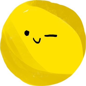 yellow winking emoji PNG, SVG