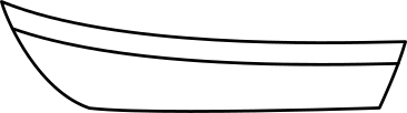 white wooden boat PNG, SVG