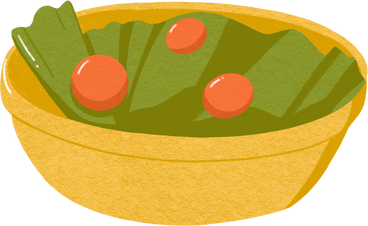 yellow salad plate PNG、SVG