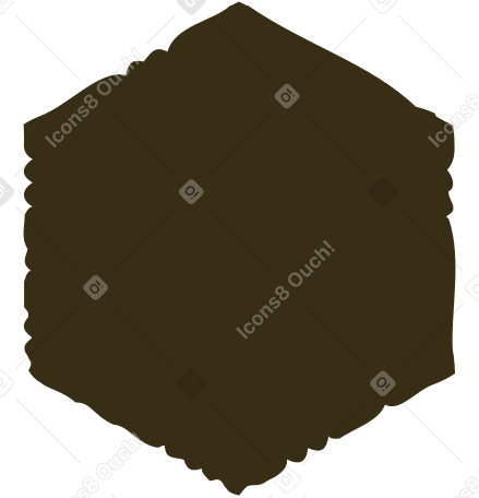 brown hexagon в PNG, SVG