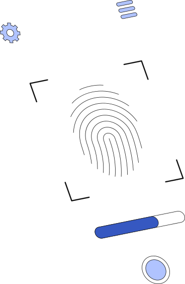 phone screen with fingerprint verification PNG, SVG