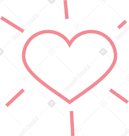 blop heart Illustration in PNG, SVG