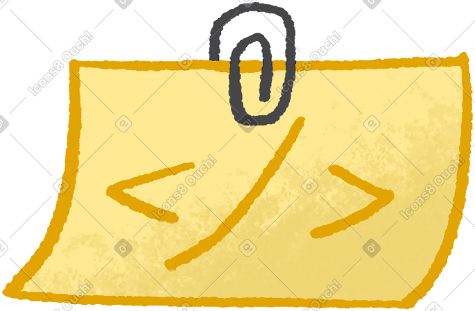 yellow note PNG, SVG