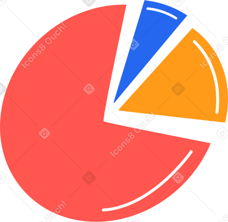 pie chart Illustration in PNG, SVG