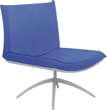 blue chair PNG, SVG