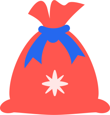 Bag with presents PNG, SVG