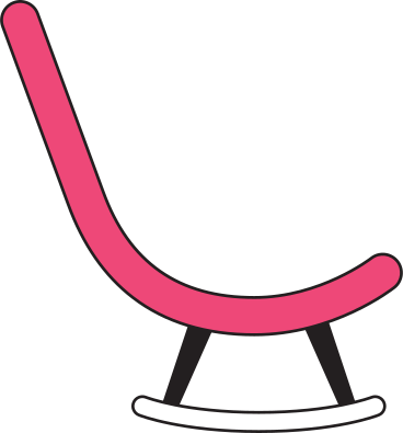rocking chair PNG, SVG
