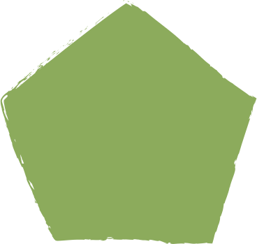 Dark green pentagon PNG、SVG