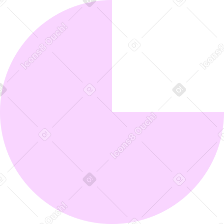 pink chart shape Illustration in PNG, SVG