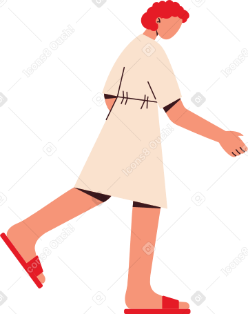 Donna in accappatoio PNG, SVG