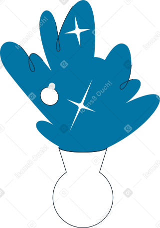 christmas tree branches in a vase PNG, SVG