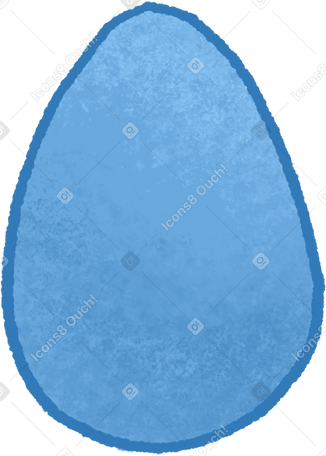 蓝色复活节彩蛋 PNG, SVG