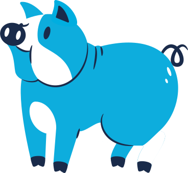 pig standing PNG, SVG