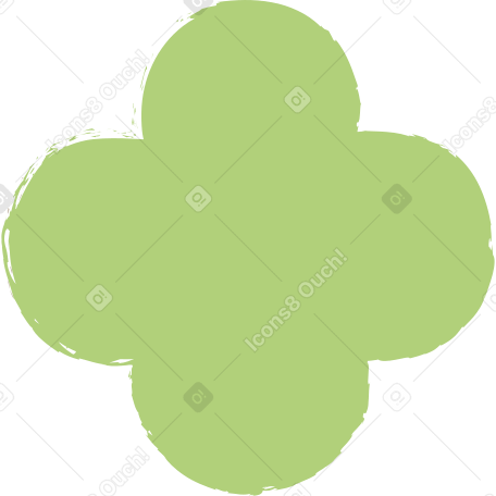 green quatrefoil PNG, SVG