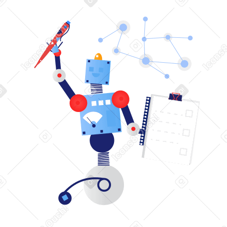 Logistic robot Illustration in PNG, SVG