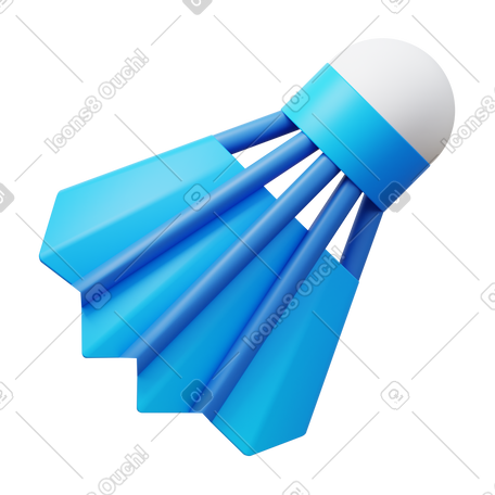 3D shuttlecock PNG, SVG