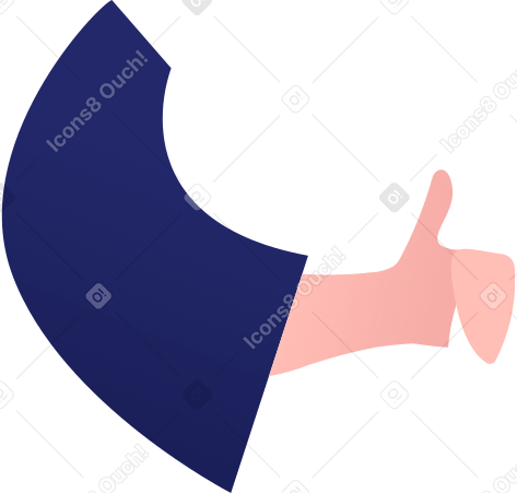 hand with scissors Illustration in PNG, SVG