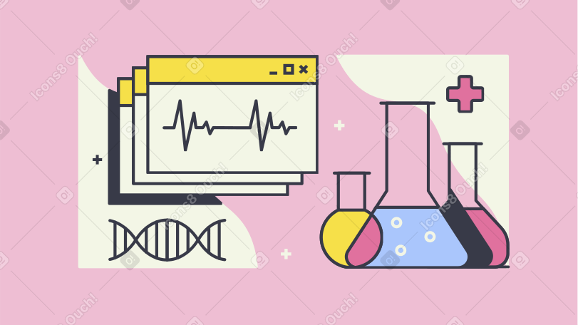Bio technology Illustration in PNG, SVG