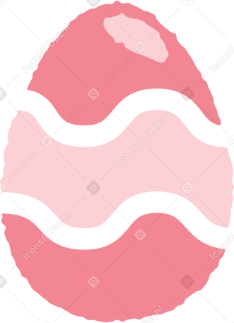 装飾されたピンクの卵 PNG、SVG
