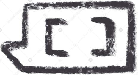 Caixa de diálogo com colchetes PNG, SVG