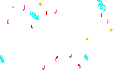 Confeti y estrellas PNG, SVG