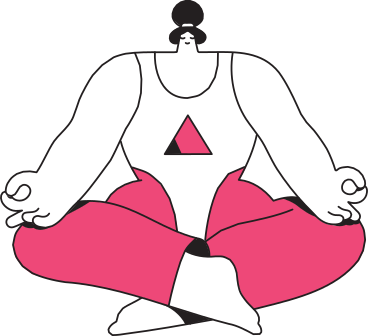 Frau sitzt in lotus-yoga-position PNG, SVG