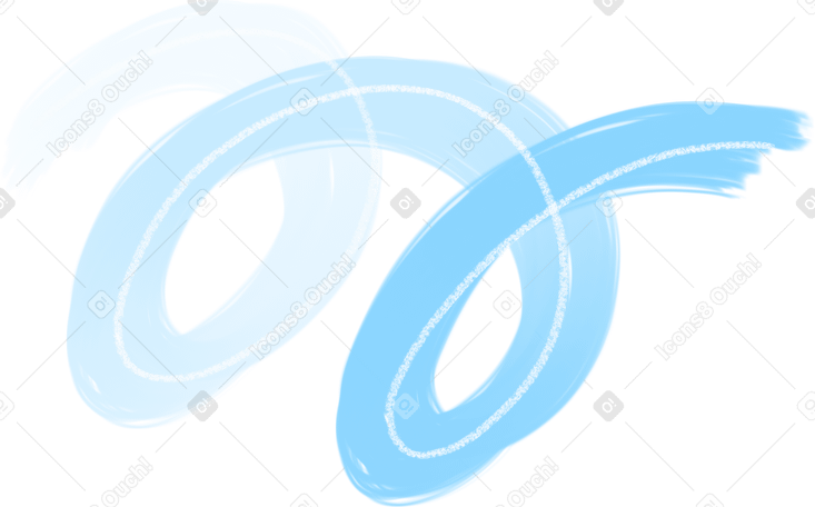 spiral two blue PNG、SVG
