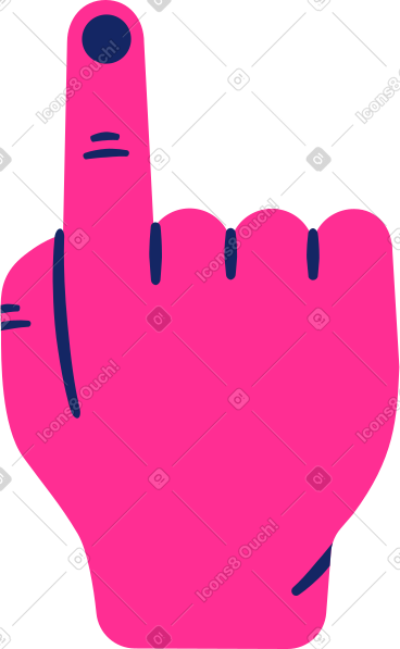 Index finger up PNG, SVG