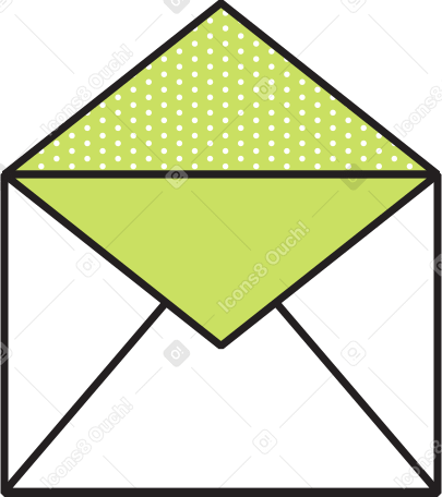 빈 봉투를 열다 PNG, SVG