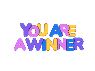 Lettering you are a winner в PNG, SVG