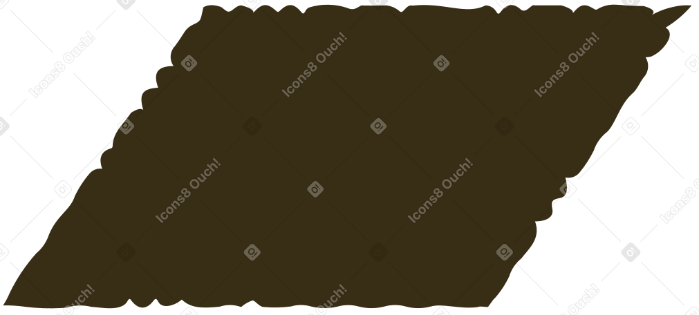 brown parallelogram PNG, SVG