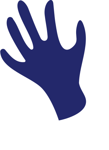 blue zombie hand PNG, SVG