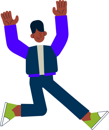 man with his hands up PNG, SVG