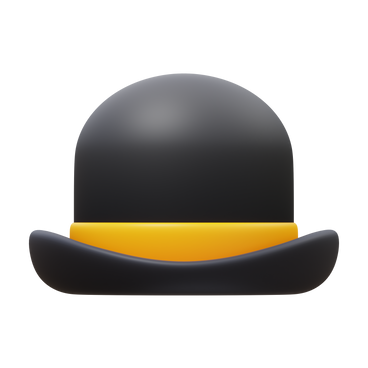 bowler hat PNG, SVG