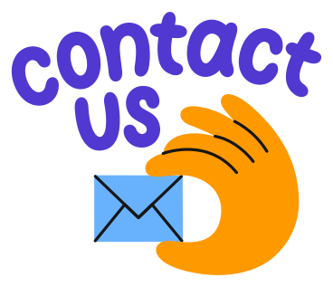 hand and lettering contact us sticker PNG, SVG