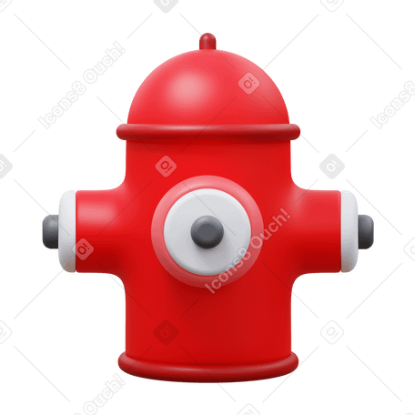 3D fire hydrant PNG, SVG