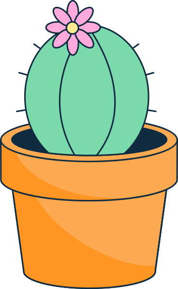 cactus in a pot PNG, SVG