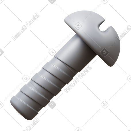 3D screw PNG, SVG